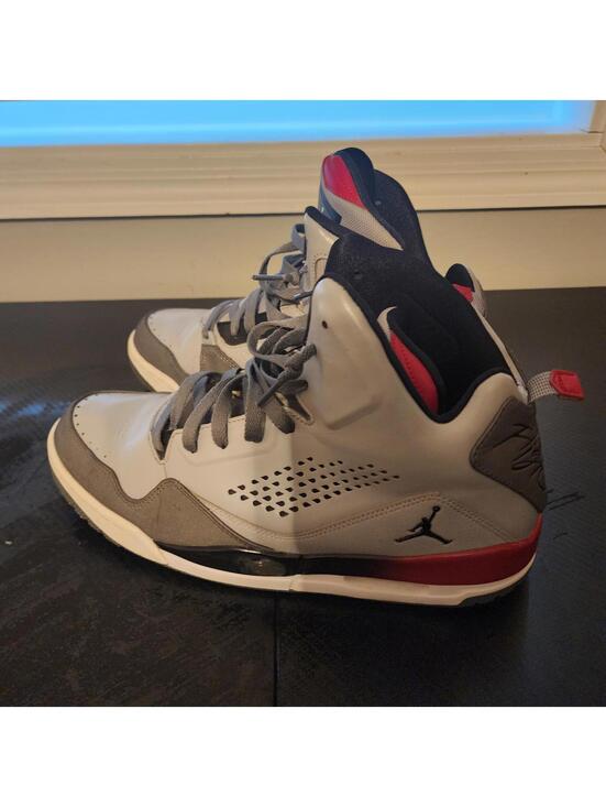 Other - Air Jordan Flight Sneakers Gray Black Red Basketball Shoes Men's Size 11.5